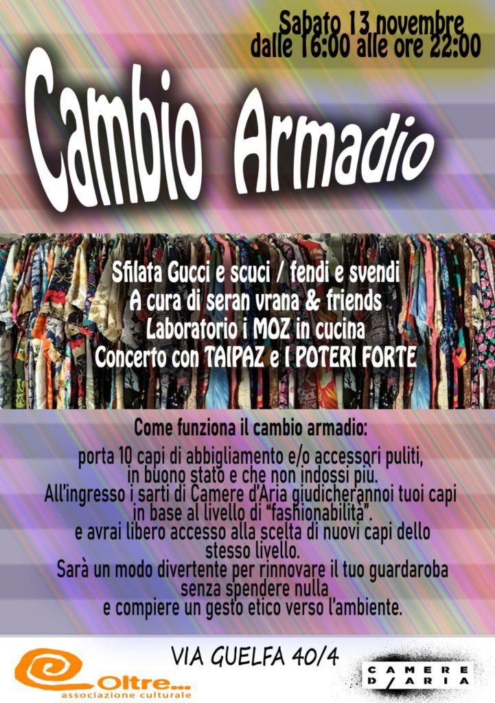 Cambio Armadio / Swap Party e Gran Sfilata + Music