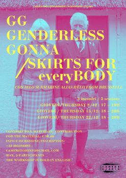 Read more about the article Laboratorio straordinario / Workshop GG Genderless Gonna / Skirts for everyBODY